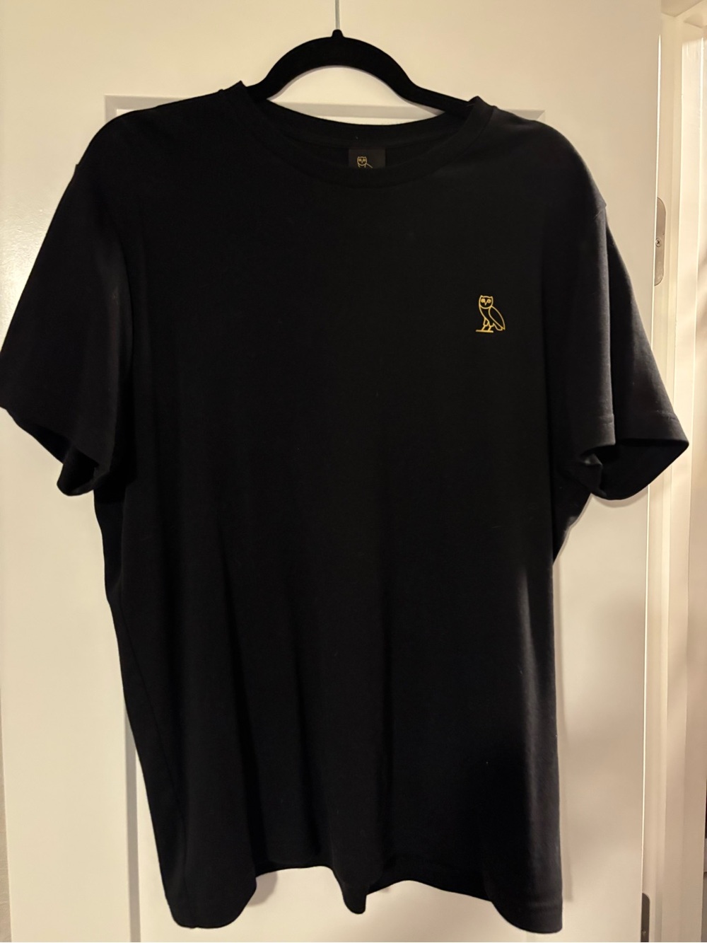 Drake OVO Black Tshirt with Gold Owl